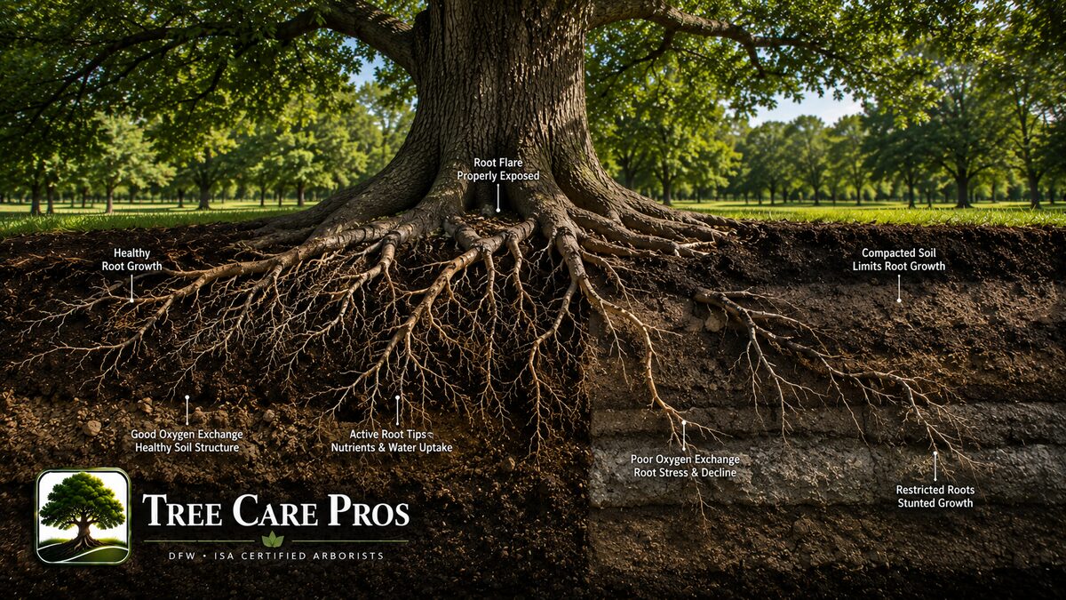 Root Zone Disorders — Dallas–Fort Worth, Texas Root-zone disorders affecting trees in Dallas–Fort Worth, Texas